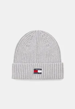 Tommy Jeans caciula din bumbac culoarea gri, AW0AW17899 imagine