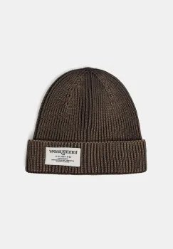 Tommy Jeans caciula din bumbac culoarea maro, AM0AM13673 imagine