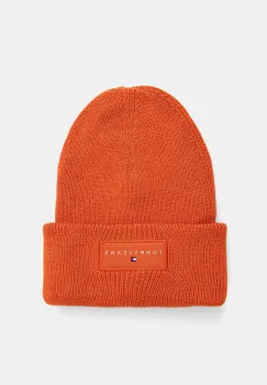 Tommy Jeans caciula din bumbac culoarea portocaliu, AM0AM13666 imagine