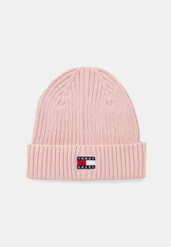 Tommy Jeans caciula din bumbac culoarea roz, AW0AW17899 imagine
