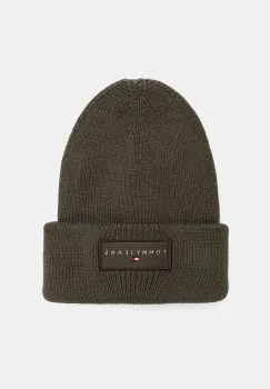 Tommy Jeans caciula din bumbac culoarea verde, AM0AM13666 imagine