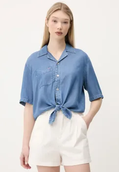 Tommy Jeans camasa cu guler clasic, relaxed, DW0DW20603 imagine