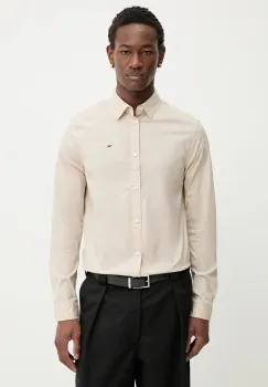 Tommy Jeans camasa culoarea bleumarin, cu guler clasic, slim, DM0DM04405 imagine