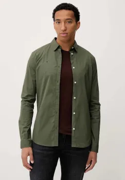 Tommy Jeans camasa culoarea bleumarin, cu guler clasic, slim, DM0DM04405 imagine