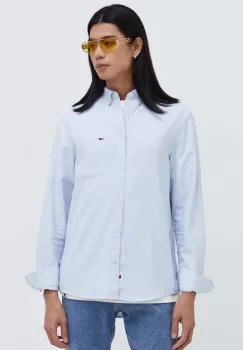 Tommy Jeans camasa din bumbac barbati, cu guler button-down, regular imagine