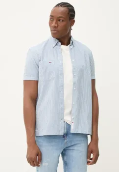 Tommy Jeans camasa din bumbac barbati, cu guler button-down, regular, DM0DM20891 imagine