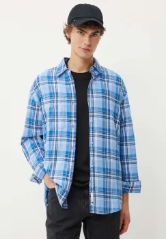 Tommy Jeans camasa din bumbac barbati, cu guler clasic, relaxed, DM0DM19532 imagine