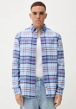 Tommy Jeans camasa din bumbac cu guler button-down, regular, DM0DM22024 imagine