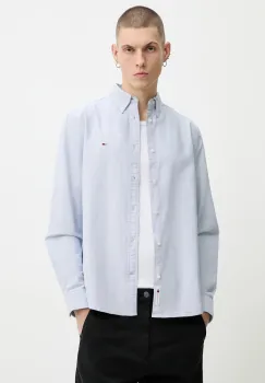 Tommy Jeans camasa din bumbac cu guler button-down, regular, DM0DM22836 imagine