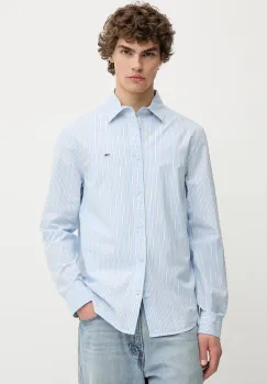 Tommy Jeans camasa din bumbac cu guler clasic, regular, DM0DM21693 imagine