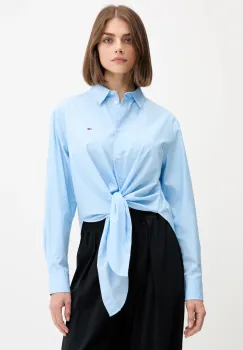 Tommy Jeans camasa din bumbac cu guler clasic, relaxed, DW0DW20990 imagine
