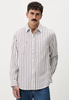 Tommy Jeans camasa din bumbac culoarea bej, cu guler clasic, regular, DM0DM22406 imagine