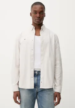 Tommy Jeans camasa din bumbac culoarea gri, cu guler button-down, regular, DM0DM21298 imagine