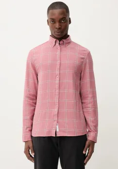 Tommy Jeans camasa din bumbac culoarea portocaliu, regular, DM0DM21701 imagine