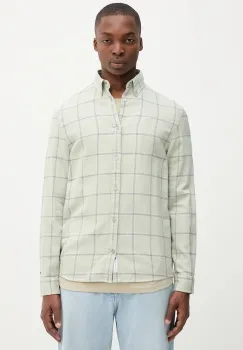 Tommy Jeans camasa din bumbac culoarea verde, regular, DM0DM21701 imagine