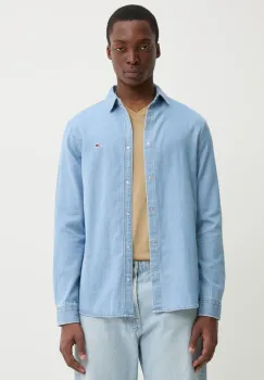 Tommy Jeans camasa jeans barbati, cu guler clasic, regular, DM0DM21146 imagine