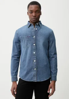 Tommy Jeans camasa jeans cu guler clasic, regular, DM0DM22303 imagine