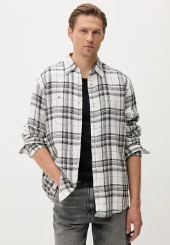 Tommy Jeans camasa pentru barbati, cu amestec de in imagine