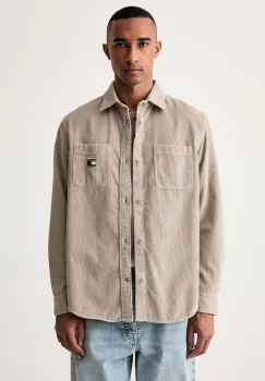 Tommy Jeans camasa pentru barbati din catifea reiata imagine