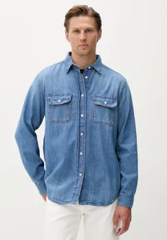 Tommy Jeans camasa pentru barbati, din denim imagine