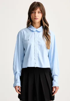 Tommy Jeans camasa pentru femei, din bumbac imagine
