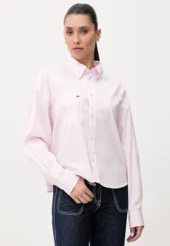 Tommy Jeans camasa pentru femei, din bumbac imagine