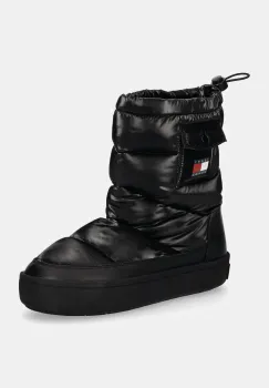 Tommy Jeans cizme de iarna TJW WINTER FEMININE BOOT culoarea negru, EN0EN02642 imagine