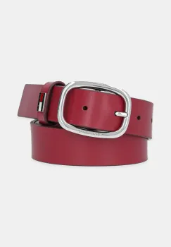 Tommy Jeans curea de piele culoarea bej, AW0AW15836 imagine