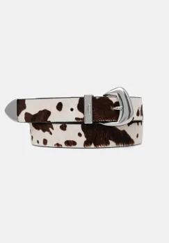 Tommy Jeans curea din piele intoarsa imagine