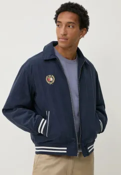 Tommy Jeans geaca barbati, culoarea albastru marin, de tranzitie, DM0DM19626 imagine