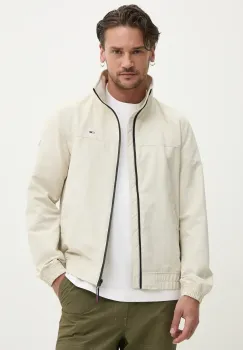 Tommy Jeans geaca barbati, culoarea bej, de tranzitie imagine