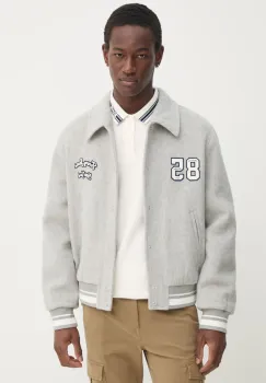 Tommy Jeans geaca barbati, culoarea gri, de tranzitie, DM0DM21119 imagine