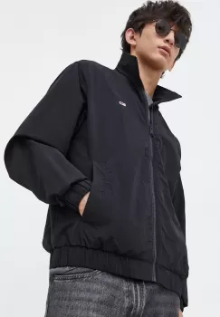 Tommy Jeans geaca barbati, culoarea negru, de tranzitie imagine