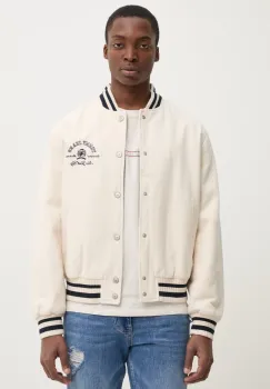 Tommy Jeans geaca bomber barbati, culoarea bej, de tranzitie, DM0DM21092 imagine