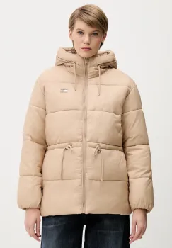 Tommy Jeans geaca culoarea bej, de iarna, oversize, DW0DW21626 imagine
