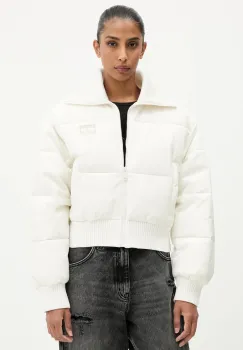 Tommy Jeans geaca culoarea bej, de iarna, oversize, DW0DW21659 imagine