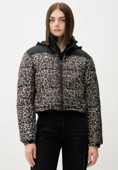 Tommy Jeans geaca culoarea maro, de iarna, DW0DW21967 imagine