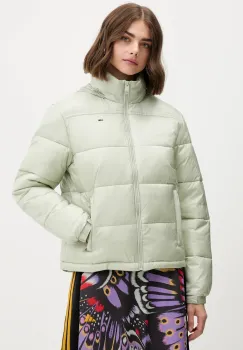 Tommy Jeans geaca culoarea verde, de iarna, DW0DW21619 imagine