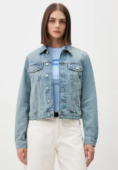 Tommy Jeans geaca de blugi de dama din denim imagine