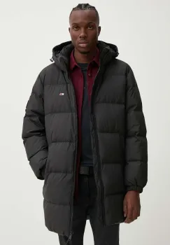 Tommy Jeans geaca de puf barbati, culoarea negru, de iarna, DM0DM20466 imagine