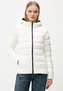 Tommy Jeans geaca de puf culoarea alb, de iarna, DW0DW21617 imagine