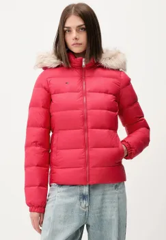 Tommy Jeans geaca de puf culoarea bej, DW0DW18312 imagine