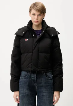 Tommy Jeans geaca de puf culoarea negru, de iarna, oversize, DW0DW21624 imagine
