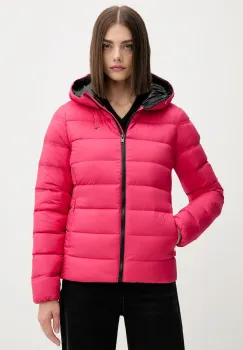 Tommy Jeans geaca de puf culoarea rosu, de iarna, DW0DW21617 imagine