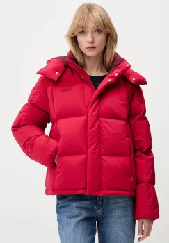 Tommy Jeans geaca de puf culoarea rosu, de iarna, DW0DW21623 imagine