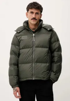 Tommy Jeans geaca de puf culoarea verde, de iarna, DM0DM22036 imagine