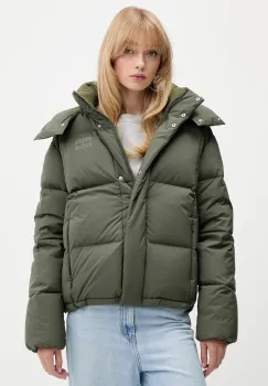 Tommy Jeans geaca de puf culoarea verde, de iarna, DW0DW21623 imagine