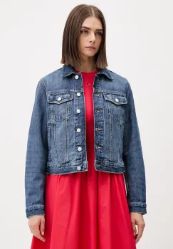 Tommy Jeans geaca de tranzitie de dama din denim imagine