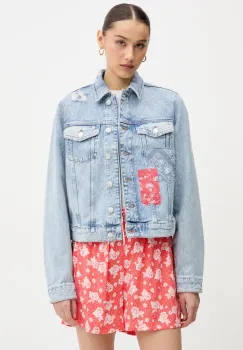 Tommy Jeans geaca din denim de tranzitie, DW0DW20116 imagine