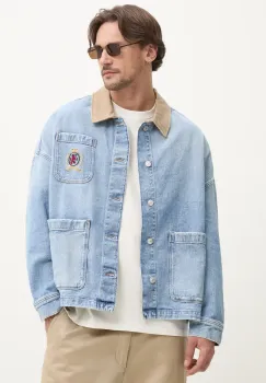 Tommy Jeans geaca din denim de tranzitie, oversize, DM0DM21049 imagine